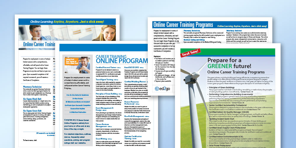 ACT ADs and Flyers Page 3 Ed2Go Partner Site