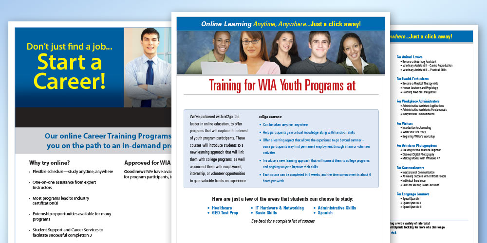 Read more about the article WIA Career Training Programs