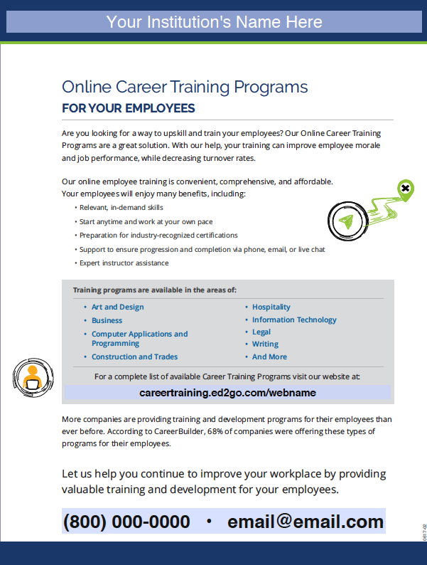 Read more about the article Flyer: Work w/ Businesses to Train Employees