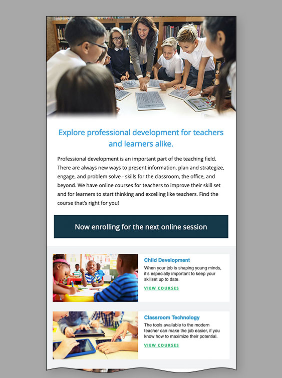 Read more about the article Teacher Professional Development Email Template