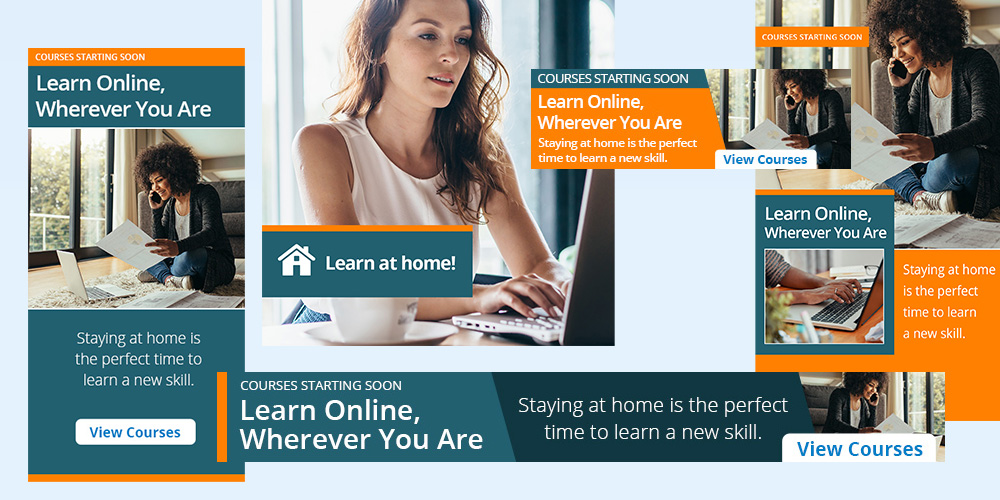 Read more about the article Learn online, wherever you are web banners