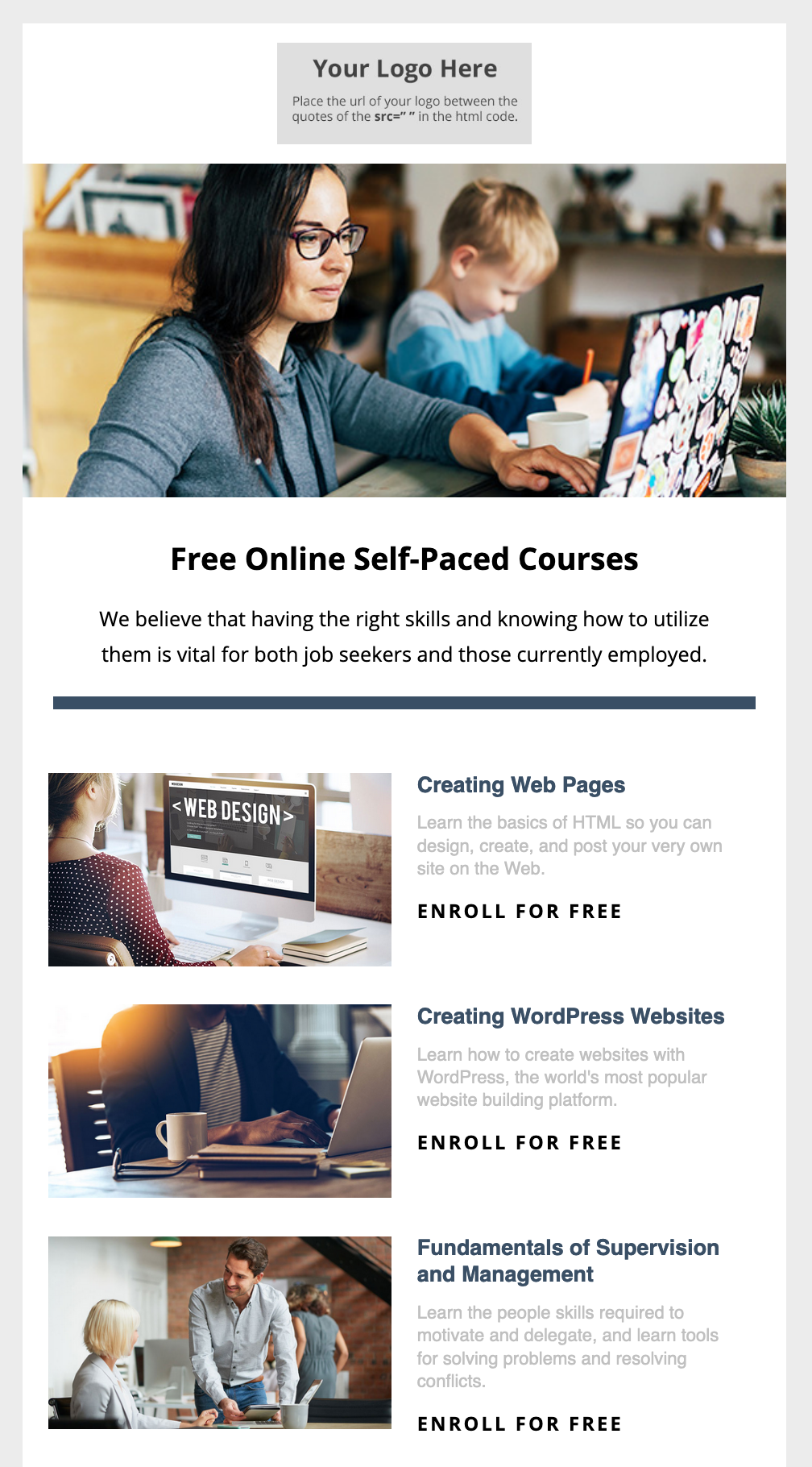 Read more about the article Free SPT courses email template