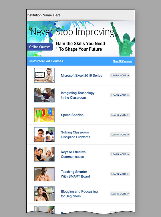 Read more about the article Never Stop Improving Email Template