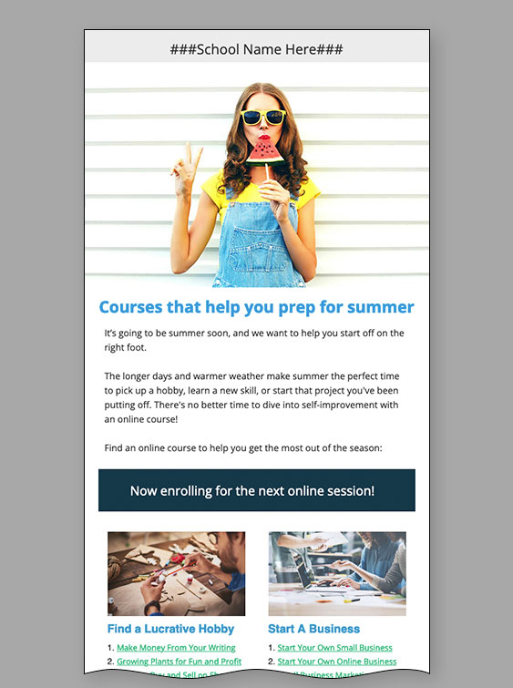 Read more about the article Summer Prep Email Template