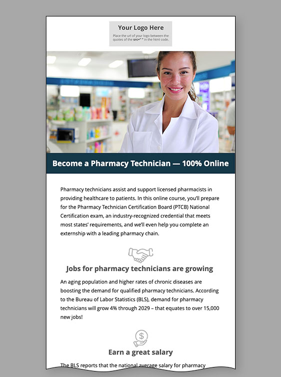 Read more about the article Pharmacy Technician Course Email Template