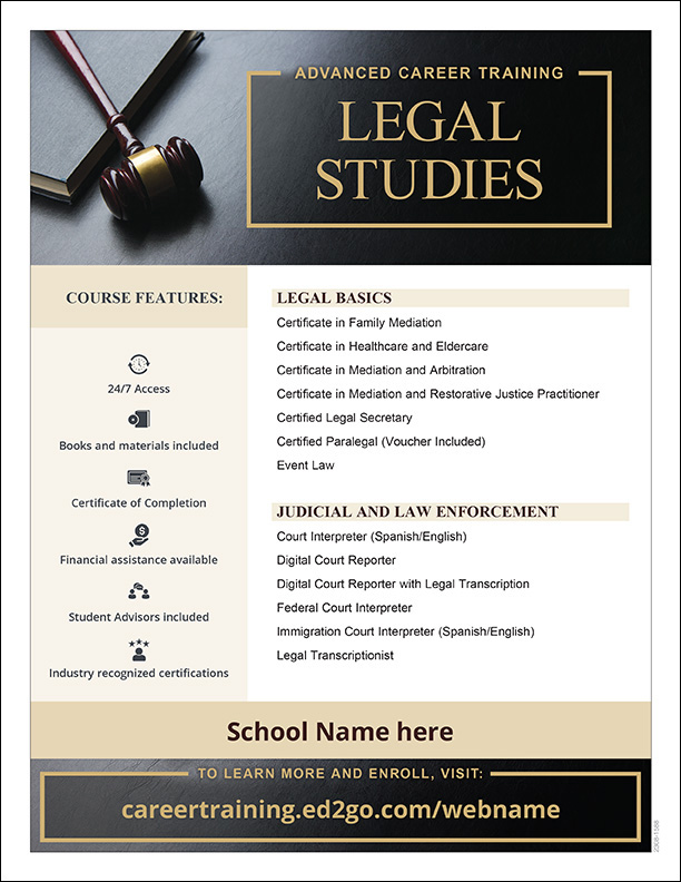 Read more about the article Advanced Career Training Legal Studies