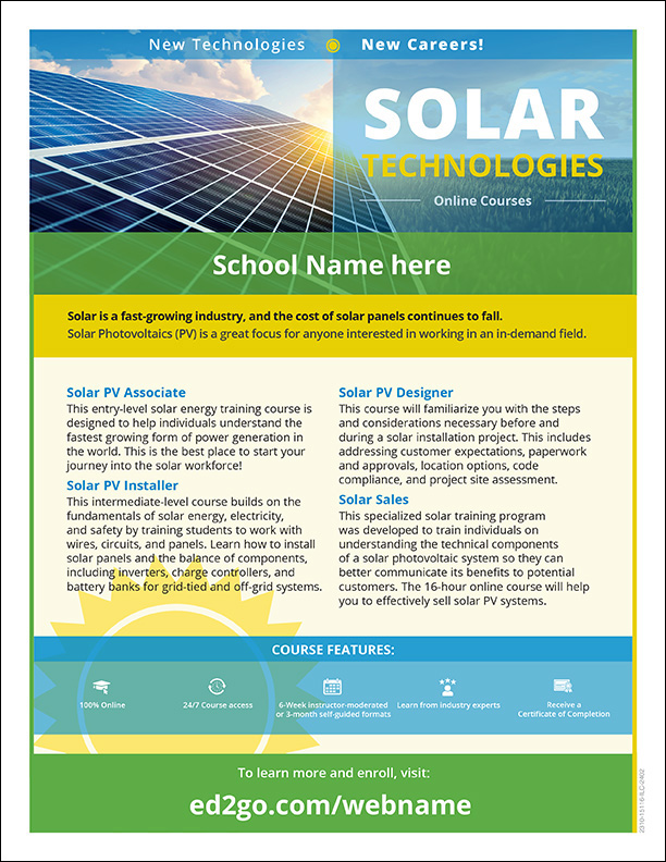 Read more about the article Solar Technologies Online Courses