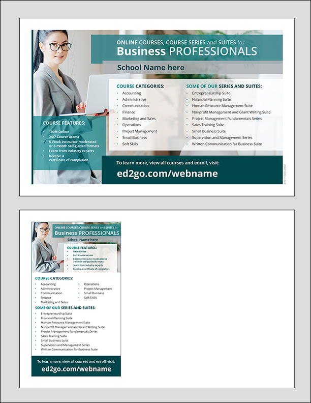 Read more about the article Courses for Business Professionals Mailer