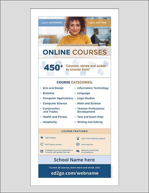Read more about the article Online Courses: Flyer 5.5×11