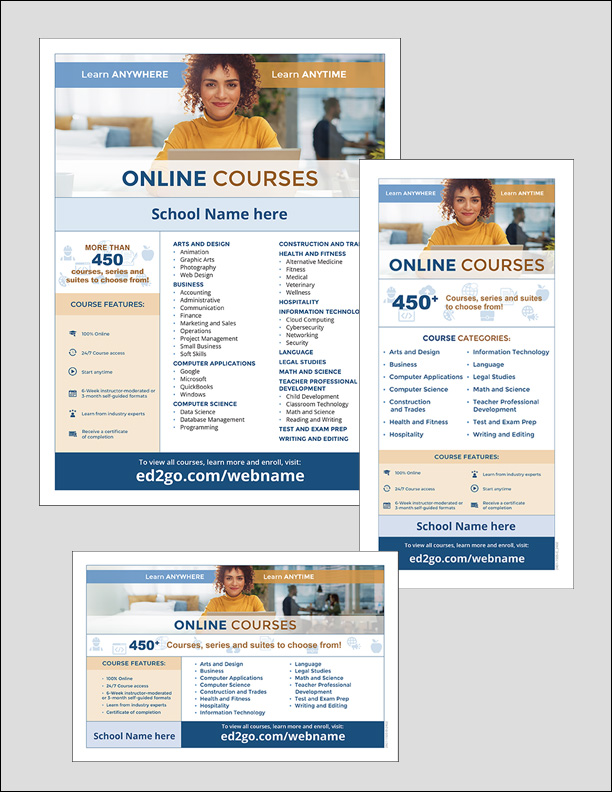 Read more about the article Online Courses Flyers