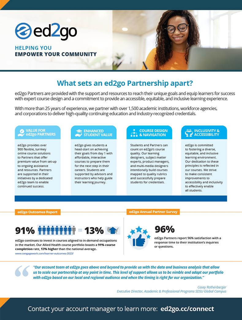 ed2go Partnership: A Value to Partners and Students – Ed2Go Partner Site