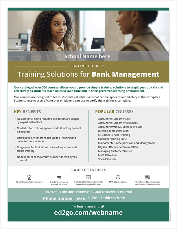 Read more about the article Professional Banking Online Courses Flyer