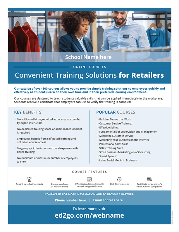 Read more about the article Professional Retail Online Courses Flyer