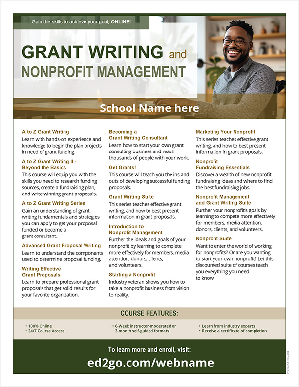 Read more about the article Grant Writing and Nonprofit Management Online Courses