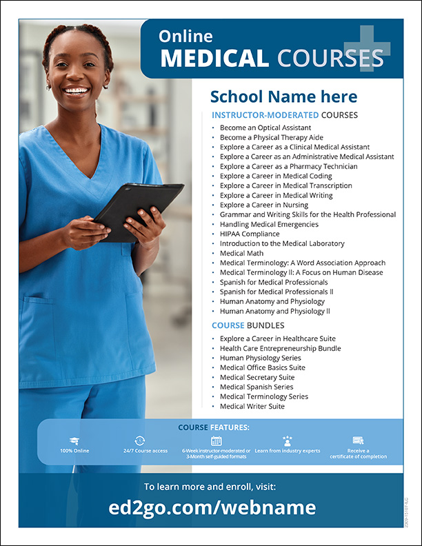Read more about the article Flyer: Healthcare Online Career Training