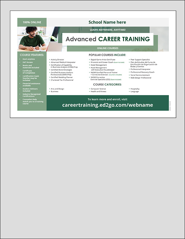 Read more about the article Ad: Advanced Career Training Online Courses – 8.5×5.5