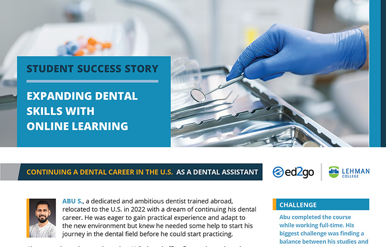 Read more about the article Continuing a Dental Career in the US