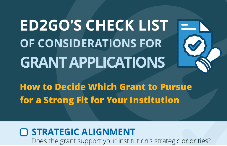 Read more about the article Checklist: Considerations for Grant Applications