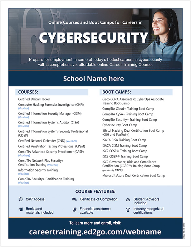 Read more about the article Flyer: Cybersecurity Online Courses