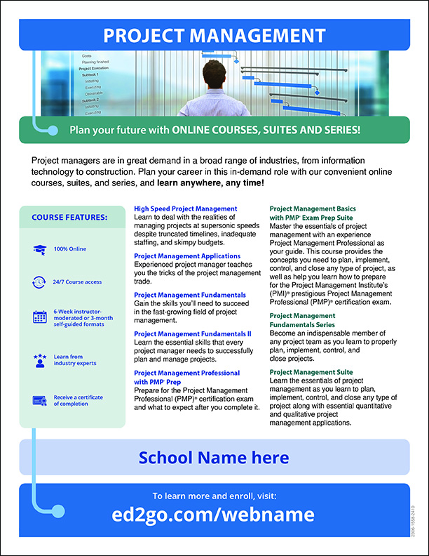 Read more about the article Flyer: Project Management Online Courses