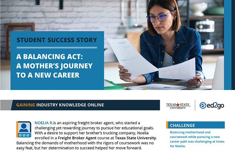 Read more about the article A Balancing Act: A Mother’s Journey to a New Career