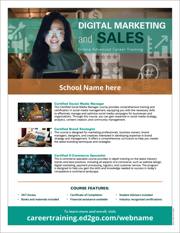 Read more about the article Flyer: Digital Marketing and Sales Advanced Career Training Online Courses