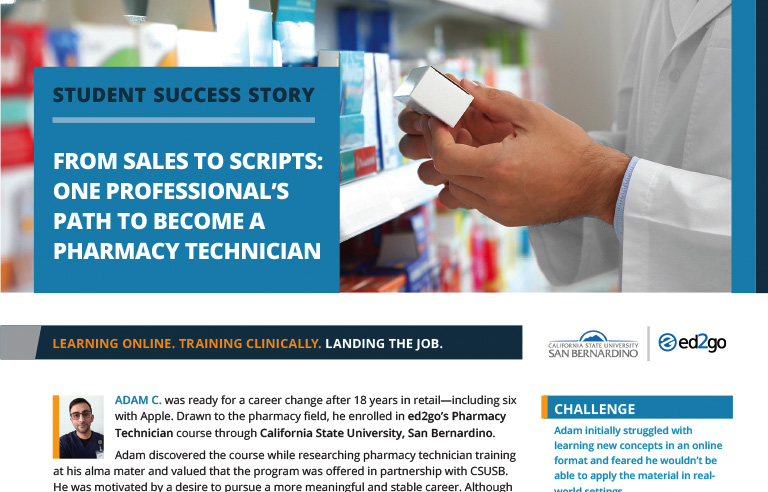 Read more about the article From Sales to Scripts: One Professional’s Path to Become a Pharmacy Technician