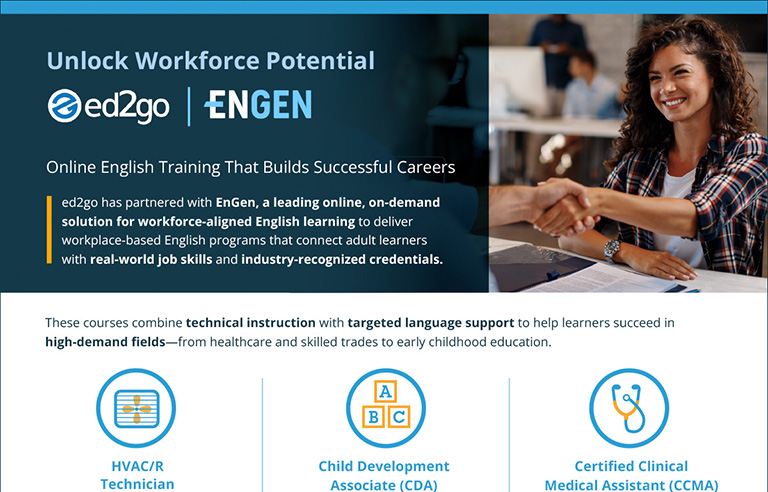 Read more about the article ed2go & EnGen: Unlock Workforce Potential for English Language Learners