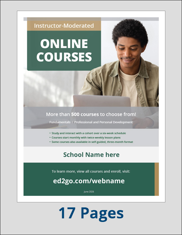 Read more about the article ed2go Instructor-Moderated Online Courses Catalog