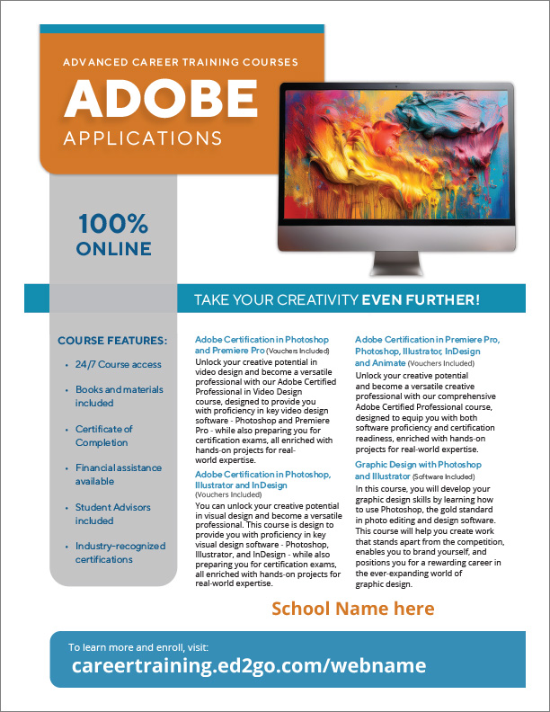 Read more about the article Flyer: Adobe Advanced Career Training Courses